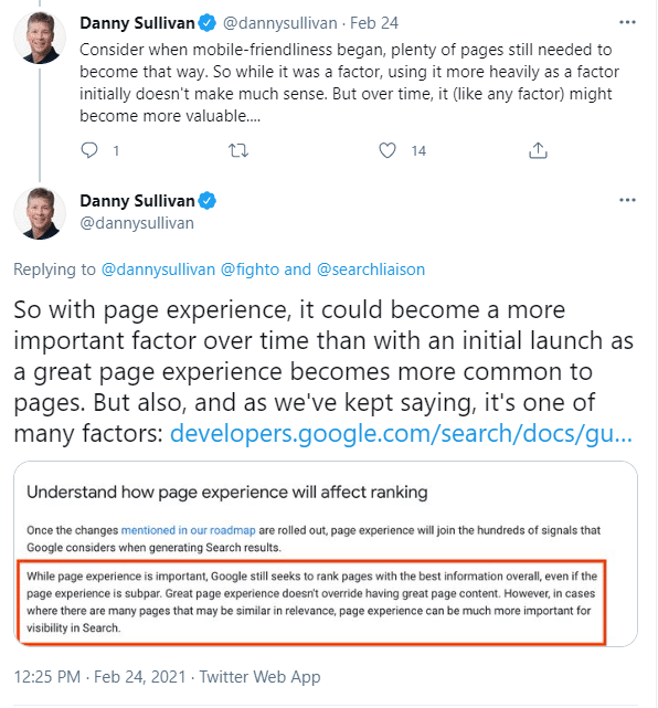Danny Sullivan Explains Core Web Vitals