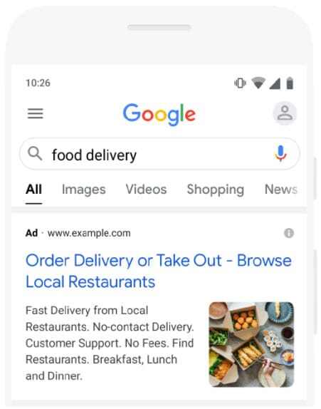 Google Ad Image Extensions Example