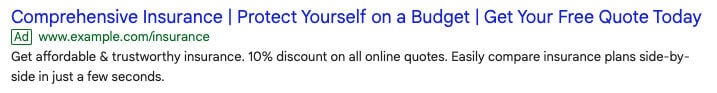 expanded text ad example google