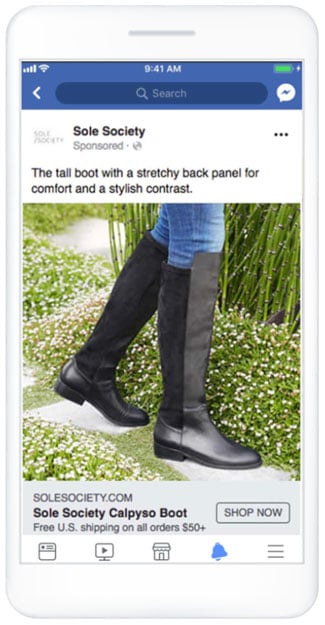 Facebook Image Ad Example